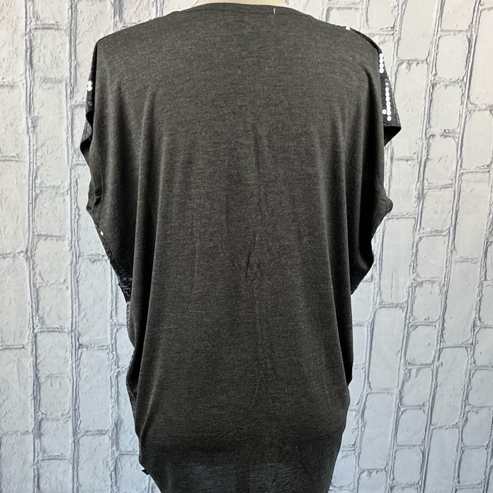 Macy’s Michael Michael Kors Size:L Women Sleevless Sequins Top Charcoal NWOT - Picture 4 of 9